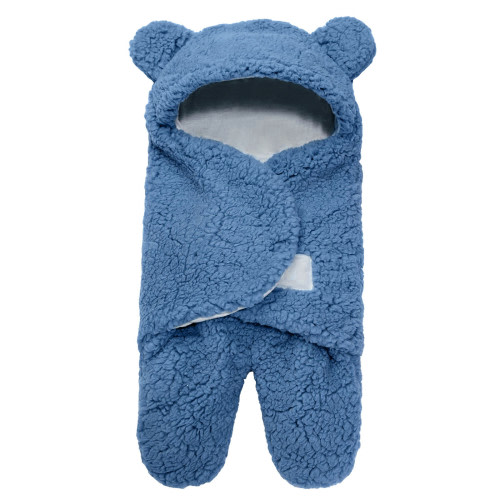Facrlt Newborn Baby Cute Cotton Receiving White Sleeping Blanket Boy Girl Wrap Swaddle