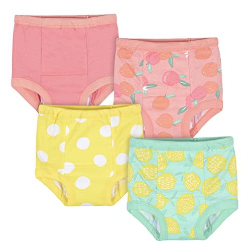 Gerber baby-girls Infant Toddler 4 Pack Potty Training Pants Underwear