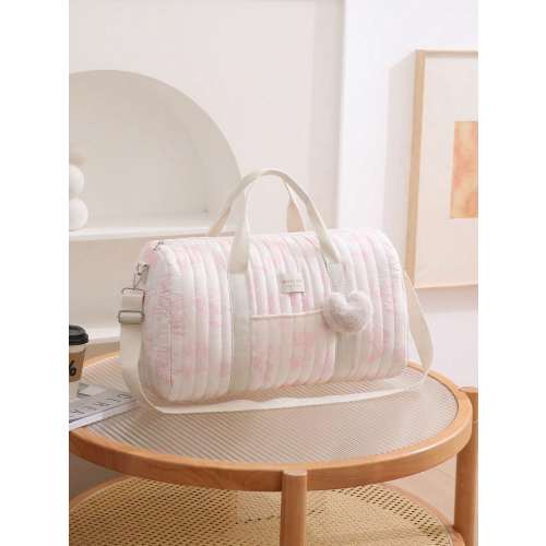 1pc Large Capacity Retro Maternity Diaper Bag, Can Be Hung On Stroller