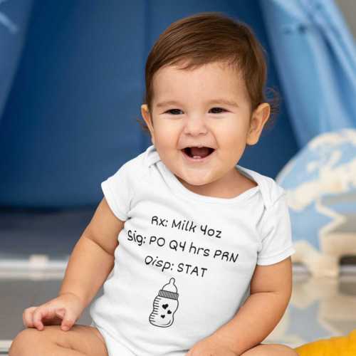 Funny Pharmacy Baby One Piece: Medical Humor Gift