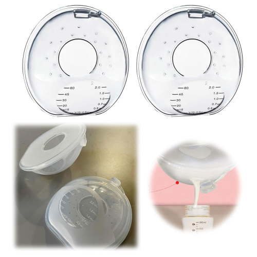 CoreLiving Milk Collectors for Breastfeeding, 2-Pack Silicone Breast Milk Catcher & Colestrum Collector, Reusable Nursing Cups for Leak-Free Comfort, Wearable Milk Saver Shells for Active Nursing Mom