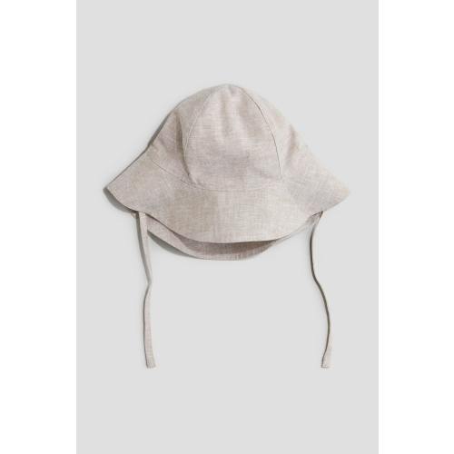Linen-Blend Sun Hat