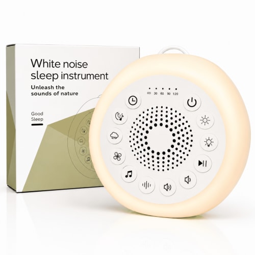 Radsen Sound Machine Night Lights, White Noise Machine with 27 Soothing Sounds, 8 Colors Nightlight and 4 Timer, Sleep Sounds Machine for Baby Kids Adult & Home Office Travel