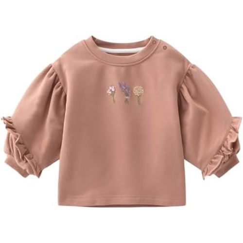 Organic Cotton Soft 0-5T Newborn Baby Toddler Outfits Sweatshirt for Boys and Girls Unisex Long Sleeve
