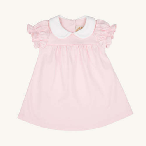 Holly Day Dress - Palm Beach Pink with Worth Avenue White 6-12 mnths