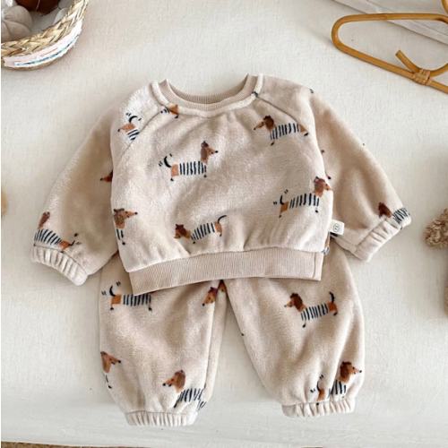 Baby Dogs Double Sided Fleece 2-piece Set