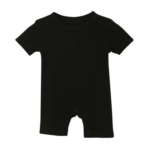 ameIAEA Newborn Baby Boy Girl Outfit Solid Color Romper Short Sleeve Jumpsuit Infant Clothes