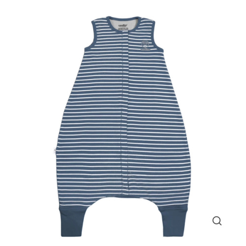 4 Season® Baby Sleep Bag with Feet, Merino Wool & Organic Cotton, Navy Blue
