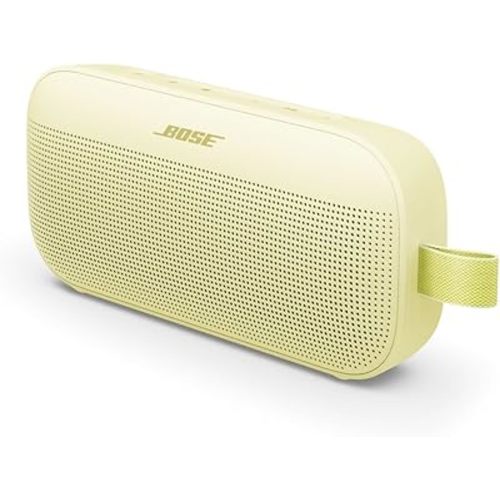 Bose SoundLink Flex Bluetooth Speaker (2nd Gen) - Portable Outdoor Speaker with Hi-Fi Audio, Waterproof and Dustproof, USB-C, Up to 12 Hours Battery Life, Citrus Yellow - Limited Edition Color