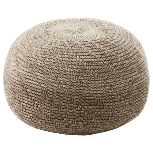 SANDARED Pouffe - beige 45 cm