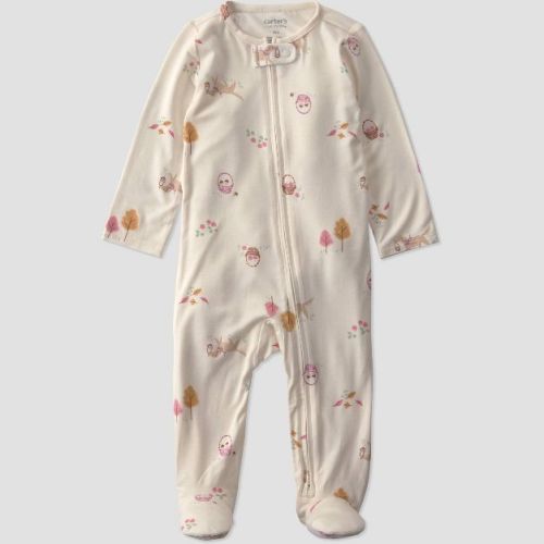 Carter's Just One You® Baby Girls' harvest Comfy Soft Long Sleeve Sleep N' Play - Ivory Newborn
