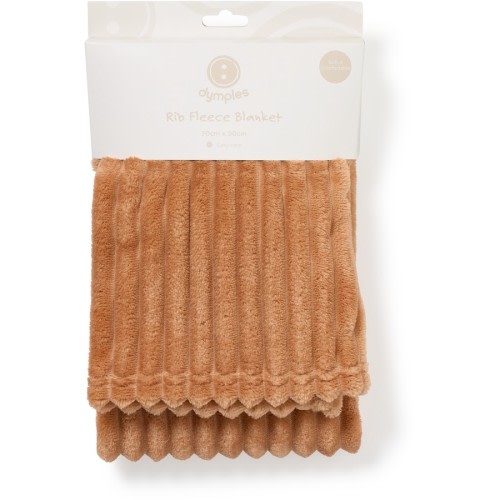 Dymples Rib Fleece Blanket - Natural
