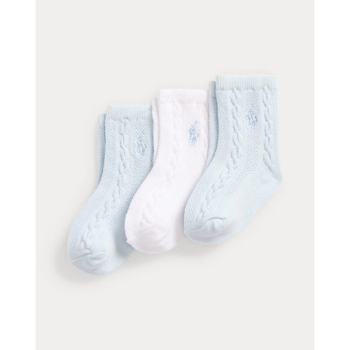 Cable-Knit Ankle Sock 3-Pack