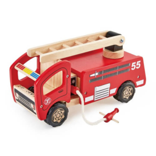 Solid Wood Fire Engine with Raise up ladder by UNICHE | Barnes & Noble®