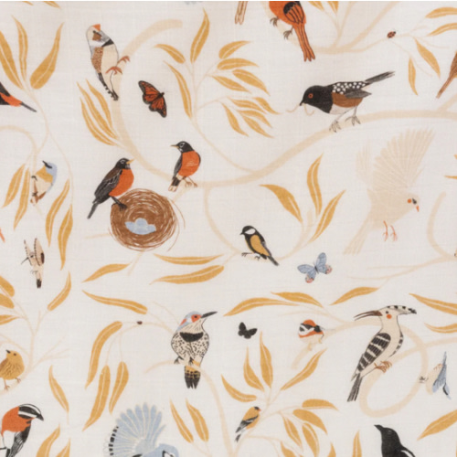 For the Birds Crib Sheet – Clementine Kids