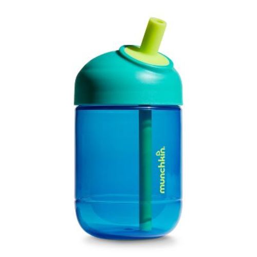 Munchkin 10oz Plastic Perfect Angle Straw Cup - Dark Blue