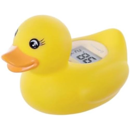 Dreambaby Duck Baby Bath Thermometer - Instant Read Digital Thermometer for Water and Room Temperature - Floating Baby Bath Toy - Newborn Must-Have