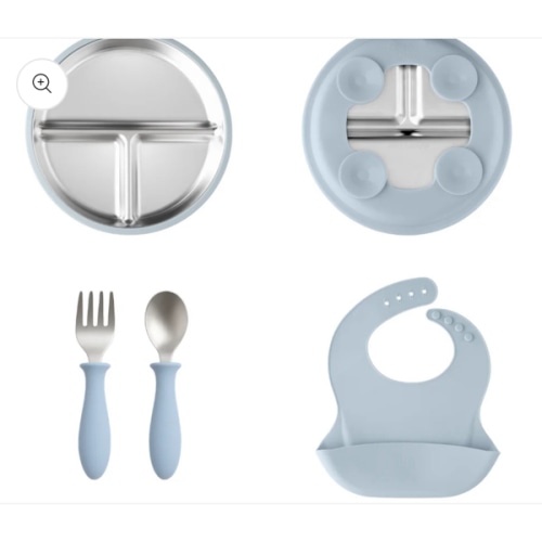 Tots Ground Complete Toddler Feeding Set - Stainless Steel & Silicone – Nature Kids Co.
