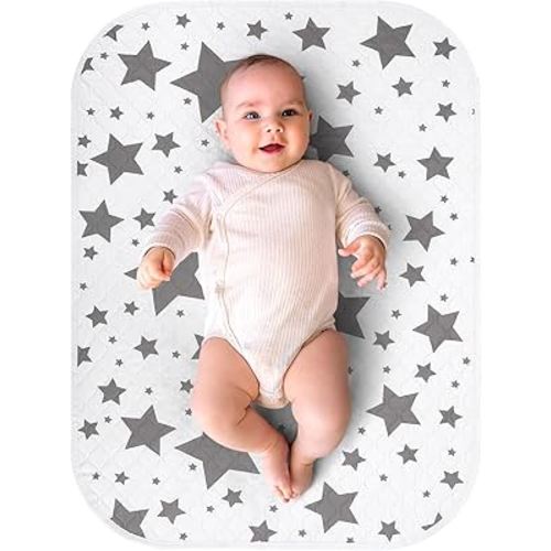 Accmor Baby Diaper Changing Pad, 27" x 20" Waterproof Baby Changing Mat, Wipeable Portable Diaper Changing Pad for Travel