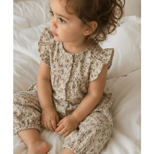 Jennifer Jumper Set - Wheat Floral – Olive and Cradle