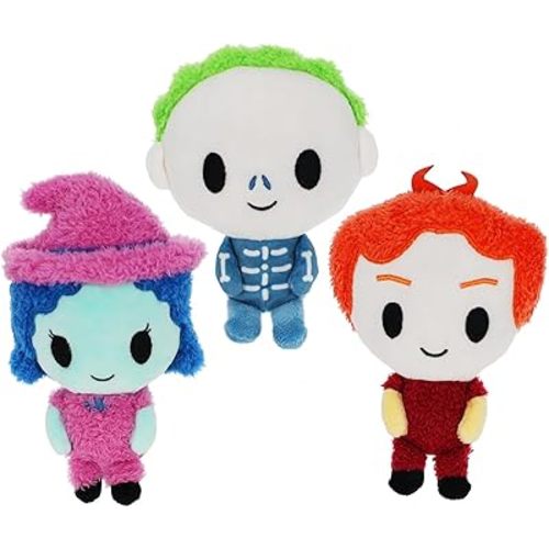 Kids Preferred Disney Baby Nightmare Before Christmas 3 Pack - Lock, Shock, & Barrel Stuffed Animal Plush Toy Set - Great for Babies and Toddlers
