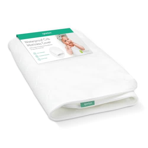 Newton Baby Extra Waterproof Crib Mattress Cover, Washable - White | Crib Mattress Cover, Waterproof, Breathable, Machine Washable, Fits Original & Waterproof Newton Mattress