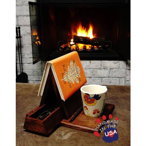 Personalized Solid, Wooden Book Rest / Book Holder / Book Valet, Perfect Gift for Your Reader, Handmade by me in the USA