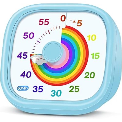 Visual Timer for Kids, 60-Minute Countdown Silent Operation Timer