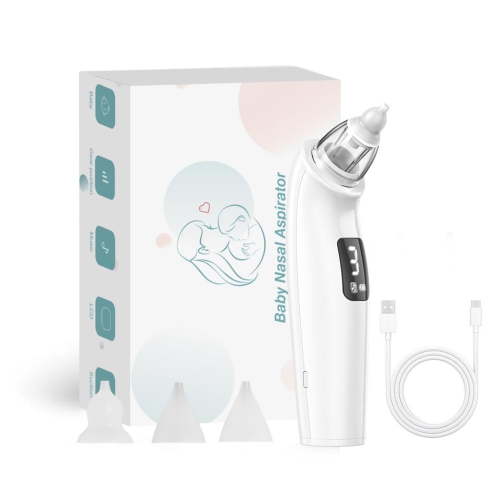 Baby Nasal Aspirator,Rechargeable Electric Nose for Baby with Three-gear adjustment, Nose Aspirator for Baby Infant Snot Cleaner with Adjustable Suction Level Music Function