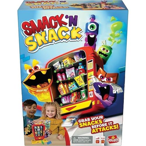 Goliath Smack 'N Snack Game - Collect Snacks from Vending Machine Before Monsters Attack! - Ages 4 and Up, 2-4 Players