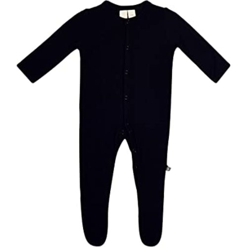 KYTE BABY Unisex Footie, Rayon Made From Bamboo- Snap Closure (0-3 Months, Midnight)