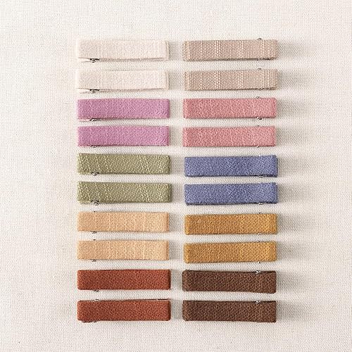 20Pcs Alligator Hair Clips for Girls & Toddlers – Solid Color Fabric Barrettes by Fancy Clouds (Solid)