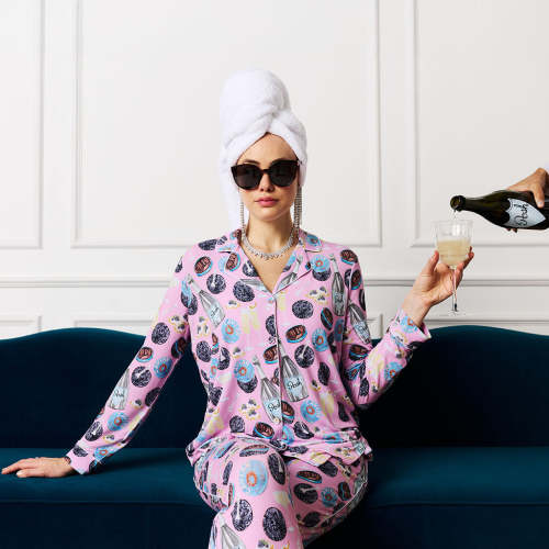 Posh Champagne Women's Luxe Pajama Pant Set