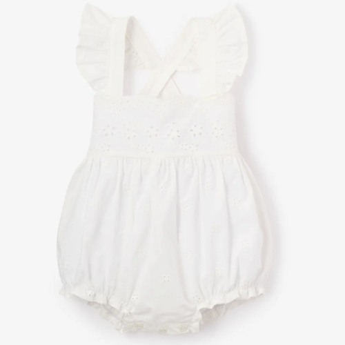 Eyelet Lace Ruffle Sunsuit
