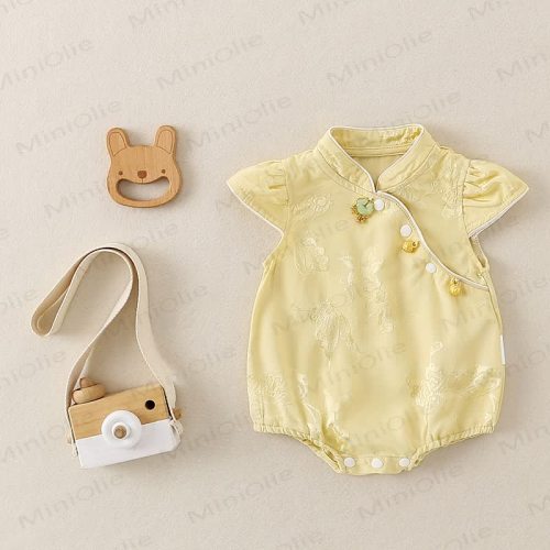Baby Cheongsam Floral Bodysuit