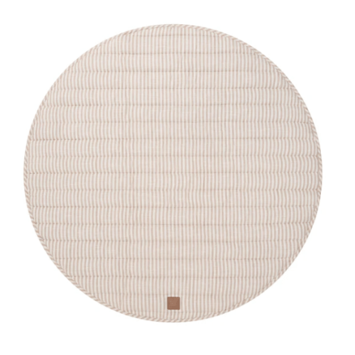 The Muse Edition Natural Stripe Linen Baby Play Mat