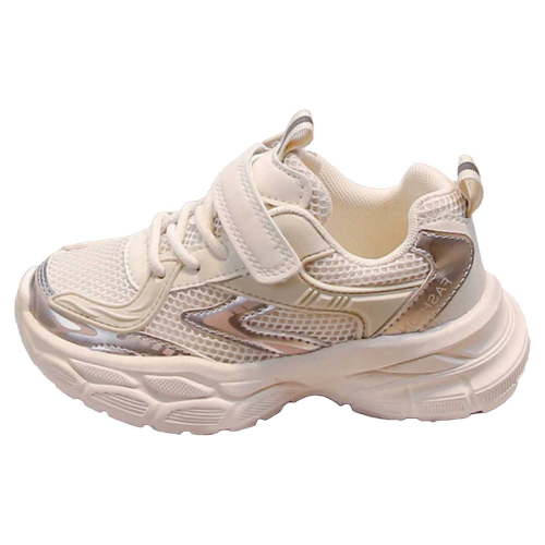 LYHaoo Girls Sneakers Lightweight Soft Sole Casual Comfortable Breathable Running Shoes For Toddler Kids Non Slip Flexible Walking Sizes 10 Beige(Little Kid)