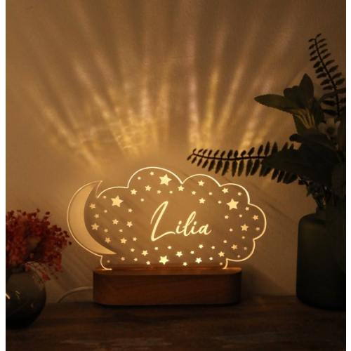 Personalized Night Light Kids Gift Baby Room Decor - Etsy