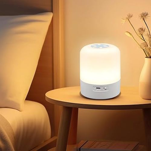 Night Light for Kids, Baby Night Light with Dimming Function, 3 Colors White/Natural/Warm, 2400mAh Rechargeable Touch Lamp, Portable Nursery Nightlight Bedside Lamp