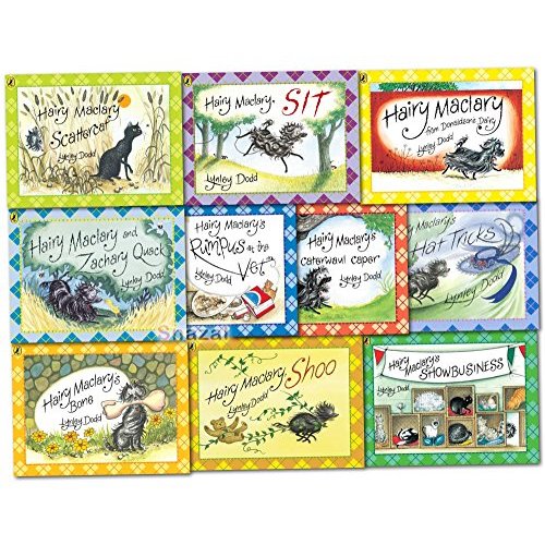 Hairy Maclary 10 Books Collection Set Pack RRP £59.90 (Hairy Maclary from Donaldson's Diary, Rumpus at the Vet, Hairy Maclary's Show business, Hairy Maclary's Caterwaul Caper, Scattercat, Za