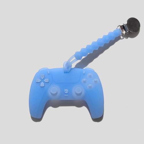 The Tiny Titan In Sub-Zero Blue PS5 Video Game Teether – BabyGlitch