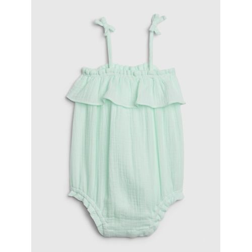 Baby Organic Bubble Bow Tie Shorty