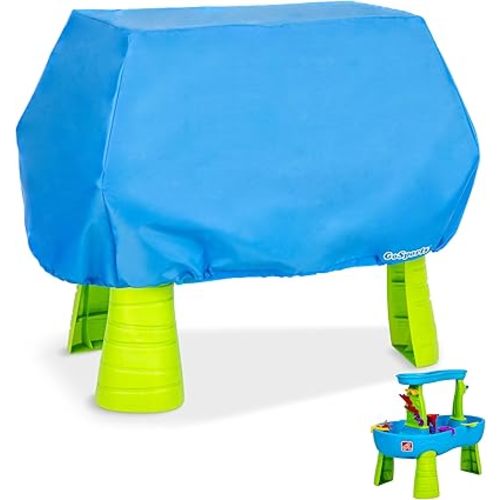 GoSports Universal Kids Water Table Cover - Anti-UV, Waterproof - Fits up to 41 x 25 x 34 Inches - Cover ONLY - Blue