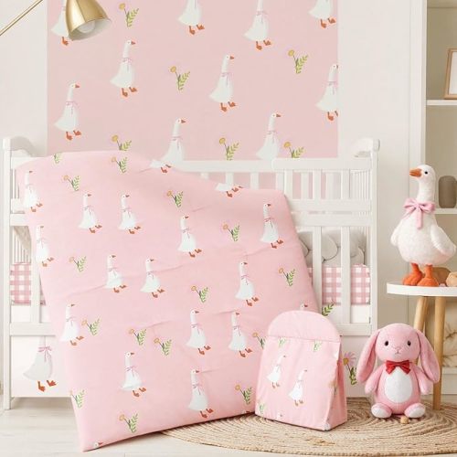 Calynn - 4 Piece Goose Crib Bedding Set