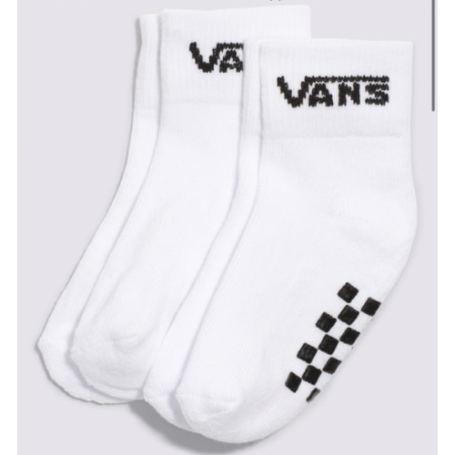 Infant Classic Crew Socks 2-Pack in White | Vans