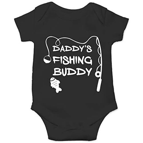 CBTwear Daddy's Fishing Buddy - Baby Clothes - Funny Newborn Bodysuit Outfits for Boys and Girls
