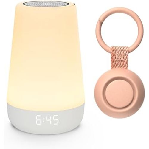 Hatch for Baby Sleep Bundle: Home & Travel Sound Machines Includes Rest 2nd Gen and Portable Hatch Go (Peach)