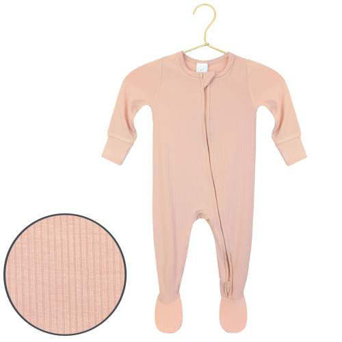 Audrey Ribbed Zipper Footies
