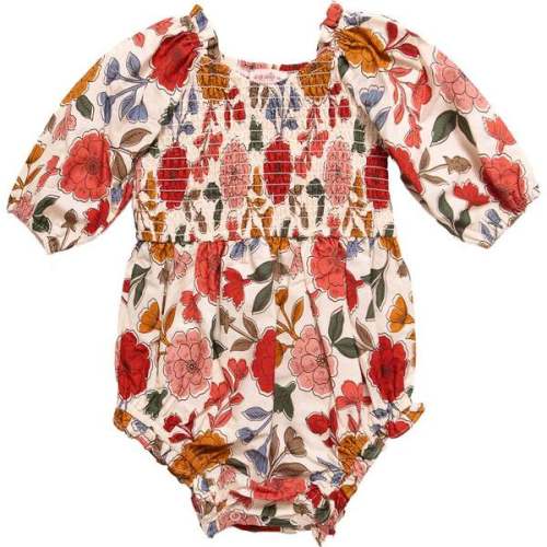 Baby Teagan Romper in Sepia Flower - Ivy City Co | Maisonette