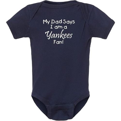 Cute My Dad Says I am a Baseball Fan Baby Bodysuit